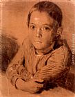 Drawing of a Boy by Adolph von Menzel